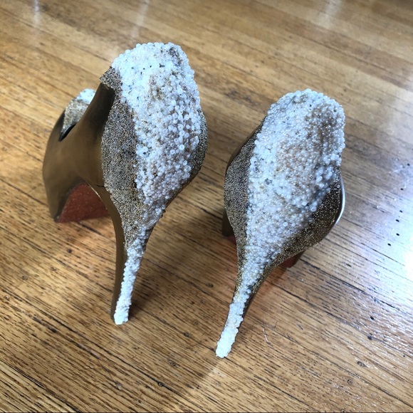 STEVE MADDEN CUSTOMIZED CAVIAR PLATFORM HEELS - Picture 3 of 6